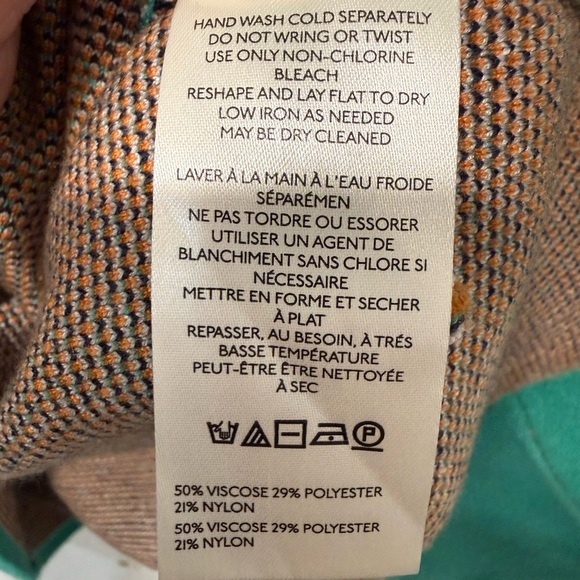 Anthropologie Maeve The Sonal Nathwani Camryn Cropped Crewneck Sweater Green - Picture 8 of 8